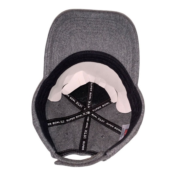 Super Bowl XLVI Hat NFL On Location Wool Blend Gray Cap NWOT Insert Giants Pats - Picture 7 of 8